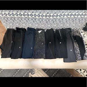 Bundle (8) of size 2 Lululemon Leggings